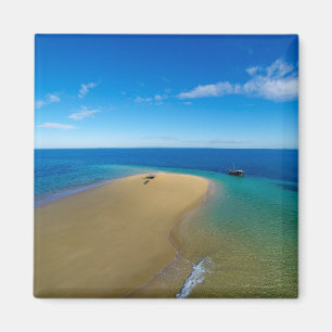 Sand Bar And Dhow Ibo Island, Mozambique Magnet