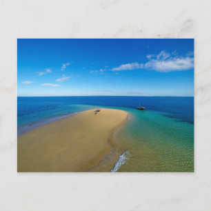 Sand Bar And Dhow Ibo Island, Mozambique Postcard