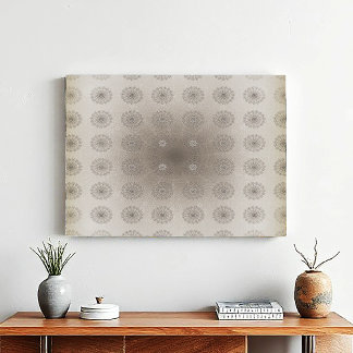 Sand-beach floral textile patterned art canvas print
