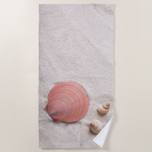 Sand Beach Shells Towel