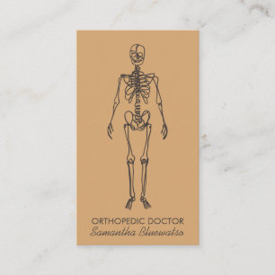 Sand bone Skeleton orthopaedic doctor sculpting Business Card