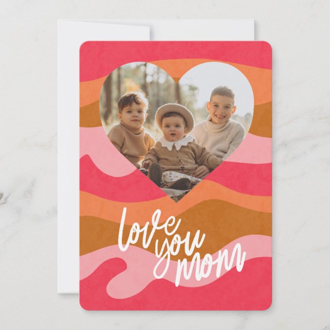 Sand Box Abstract Mother's Day Greeting Card (Front)