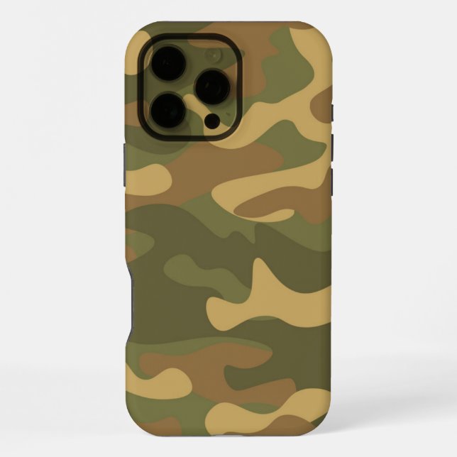 Sand Brown Camo iPhone Case (Back)