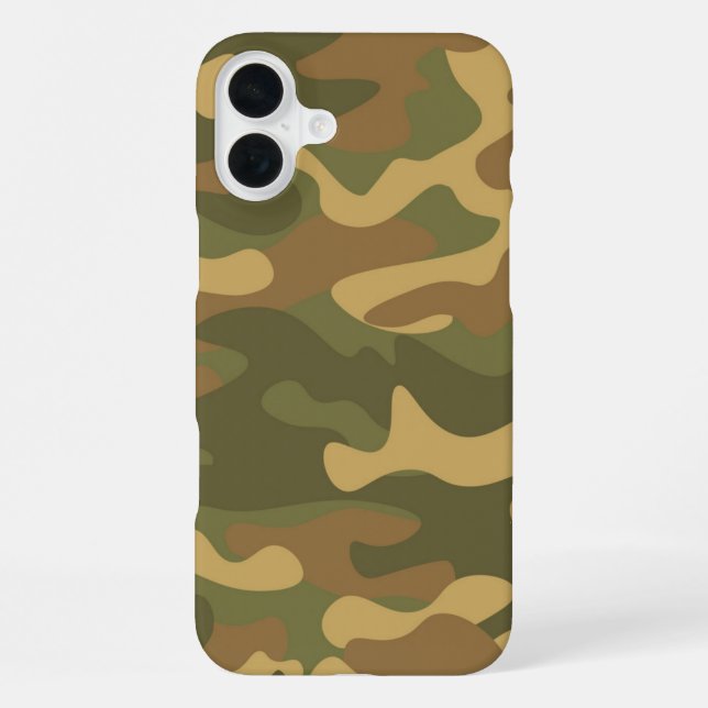 Sand Brown Camo iPhone Case (Back)