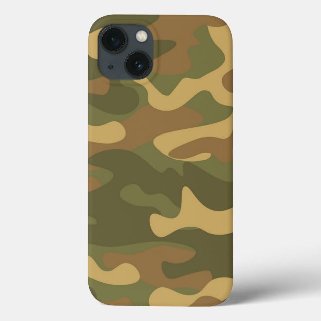 Sand Brown Green Camo Case-Mate iPhone Case (Back)