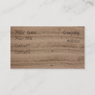 Sand Business card