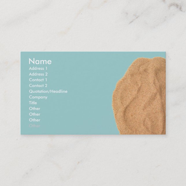 Sand Business Card (Front)