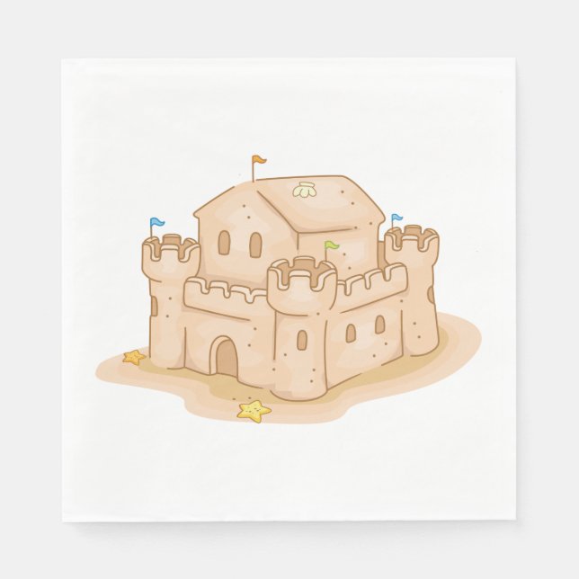 Sand Castle Napkin (Front)
