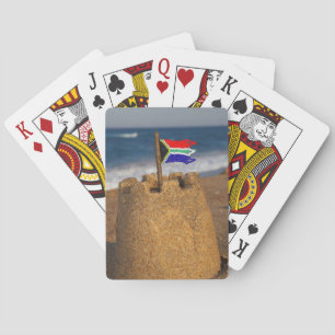 Sand Castle With South African Flag, Umhlanga Playing Cards