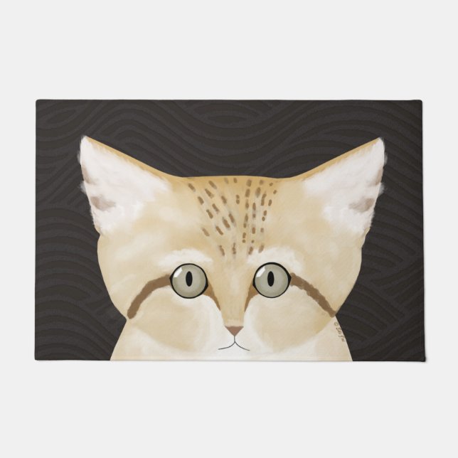 Sand Cat Doormat (Front)