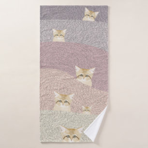 Sand Cats Bath Towel