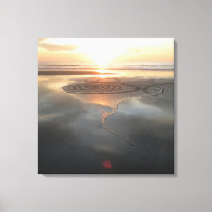 Sand Circle Canvas #1 Print