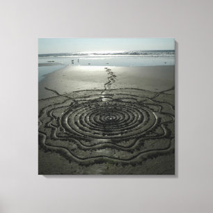 Sand Circle Canvas #2 Print
