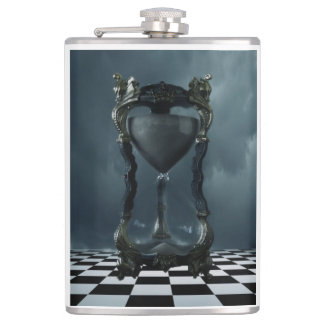 Sand clock hip flask