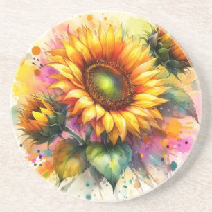 Sand Coaster - Beautiful Sunflowers, Art