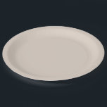 Sand Colour Paper Plate<br><div class="desc">Solid colour paper plate for a birthday celebration or any other celebration.</div>