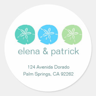 Sand Dollar Address Labels