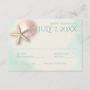 Sand Dollar and Starfish Aqua Mint Response