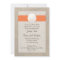 Sand Dollar Beach Wedding Invitation - Orange