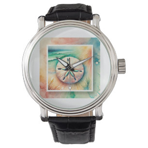 Sand Dollar in the Light 060824AREF122 - Watercolo Watch