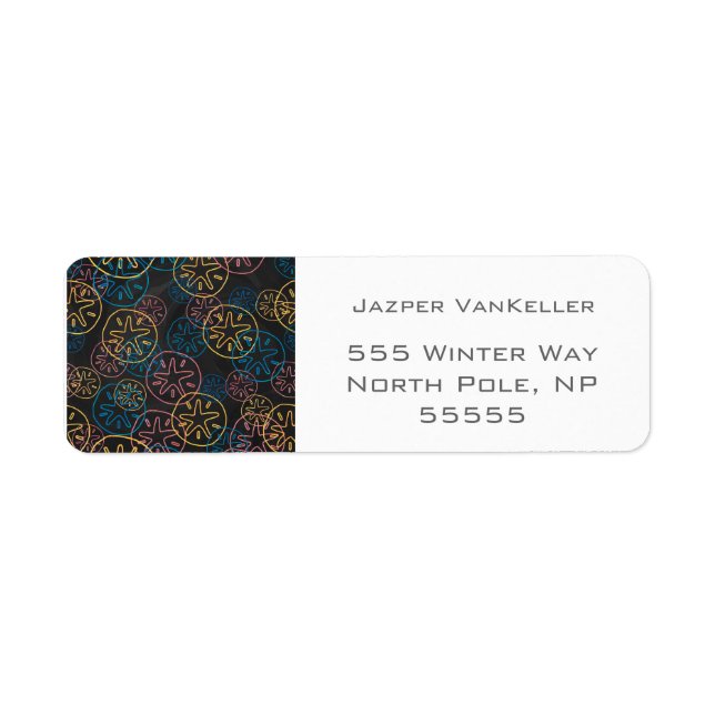 Sand Dollar Lines Red Yellow Blue (Front)