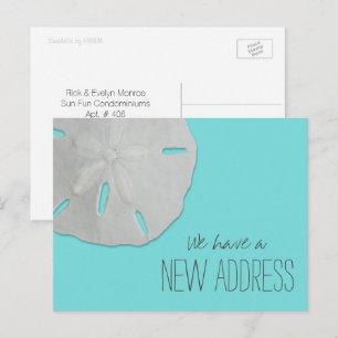 Sand Dollar New Address Announcement Postcard