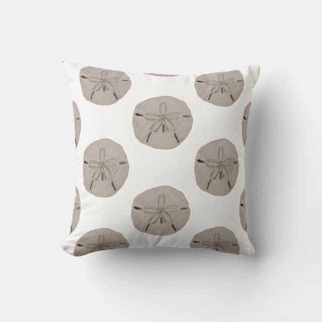 Sand Dollar Pattern Art Pillow (Front)