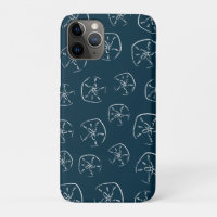 Sand Dollar Pattern Drawing Ocean Blue