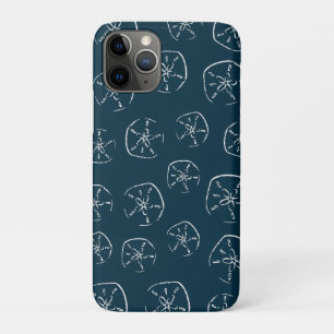 Sand Dollar Pattern Drawing Ocean Blue Case-Mate iPhone Case
