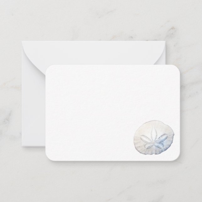 Sand Dollar Photo Flat Note Cards (Front)