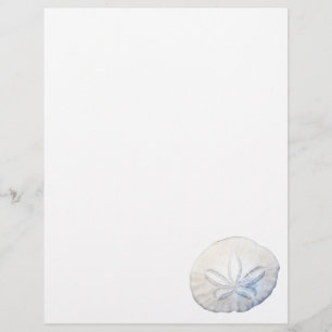Sand Dollar Photo Stationery Paper Custom Letterhead