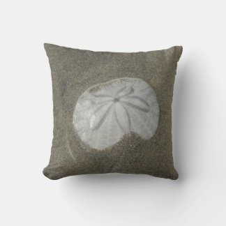 Sand Dollar Photo Wet Sand Beach Nature Coastal Cushion