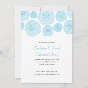 Sand Dollar Rehearsal Dinner Invitation