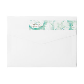 Sand Dollar Seafoam Wrap Around Label