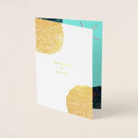 Sand Dollar Seashells Teal Abstract Beach Wedding