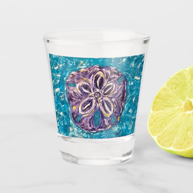 Sand Dollar Shot Glass (Front)