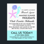 Sand Dollar, Starfish, Seahorse, Travel Agent Flyer<br><div class="desc">Sand Dollar,  Starfish,  Seahorse,  Travel Agent Advertising Flyers By The Business Card Store.</div>