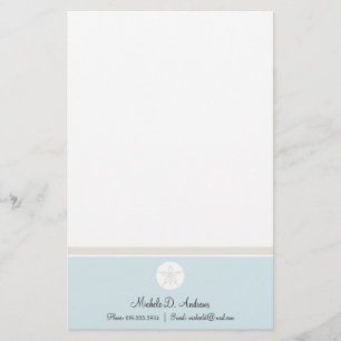 Sand Dollar Stationery