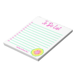 Sand Dollar To Do List Notepad
