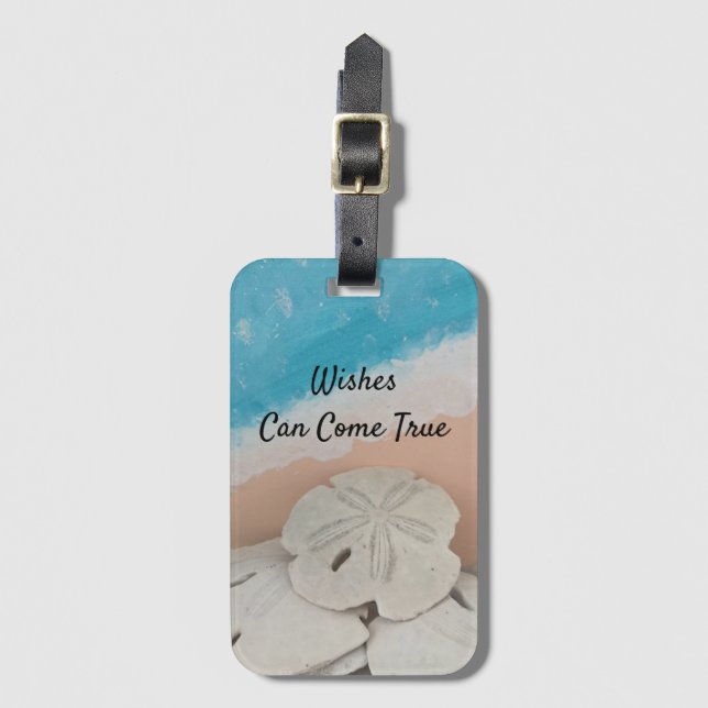 Sand Dollar Wishes  Luggage Tag (Front Vertical)