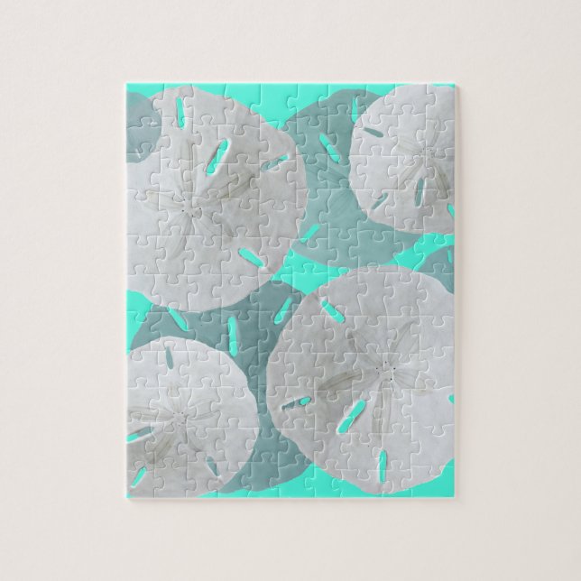 Sand Dollars Blue Jigsaw Puzzle (Vertical)