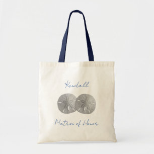 Sand Dollars Personalized Bridal Party Gift Tote Bag