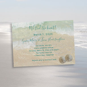 Sand Dollars Private Ceremony Tied the Knot Invitation