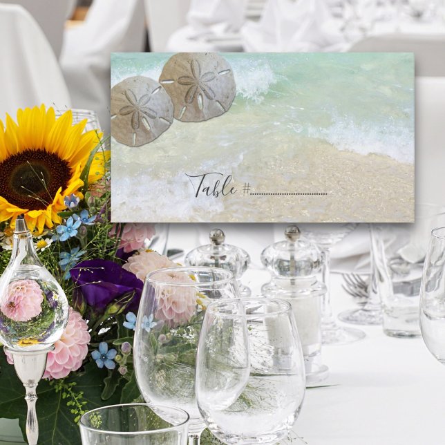 Sand Dollars Wedding Place Table Seating Cards (Creator Uploaded)