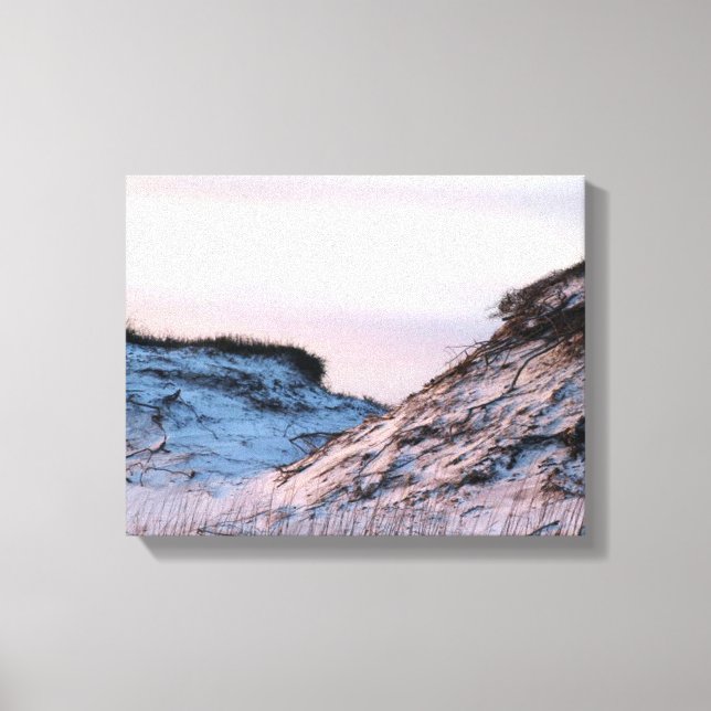 Sand Dune at Dusk photo on a  Canvas Print (Front)