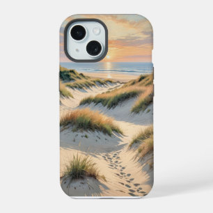 Sand Dune Footprints iPhone 15 Case