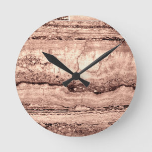 Sand Dune Granite Round Clock