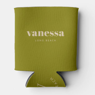 Sand Dune Reverse Minimal Modern Classic Name Can Cooler