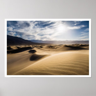 Sand Dune Shadows Poster