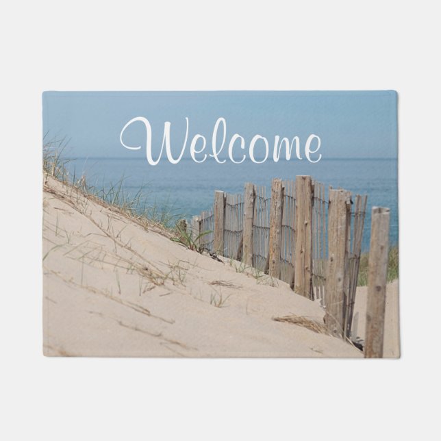 Sand dunes and beach fence doormat (Front)